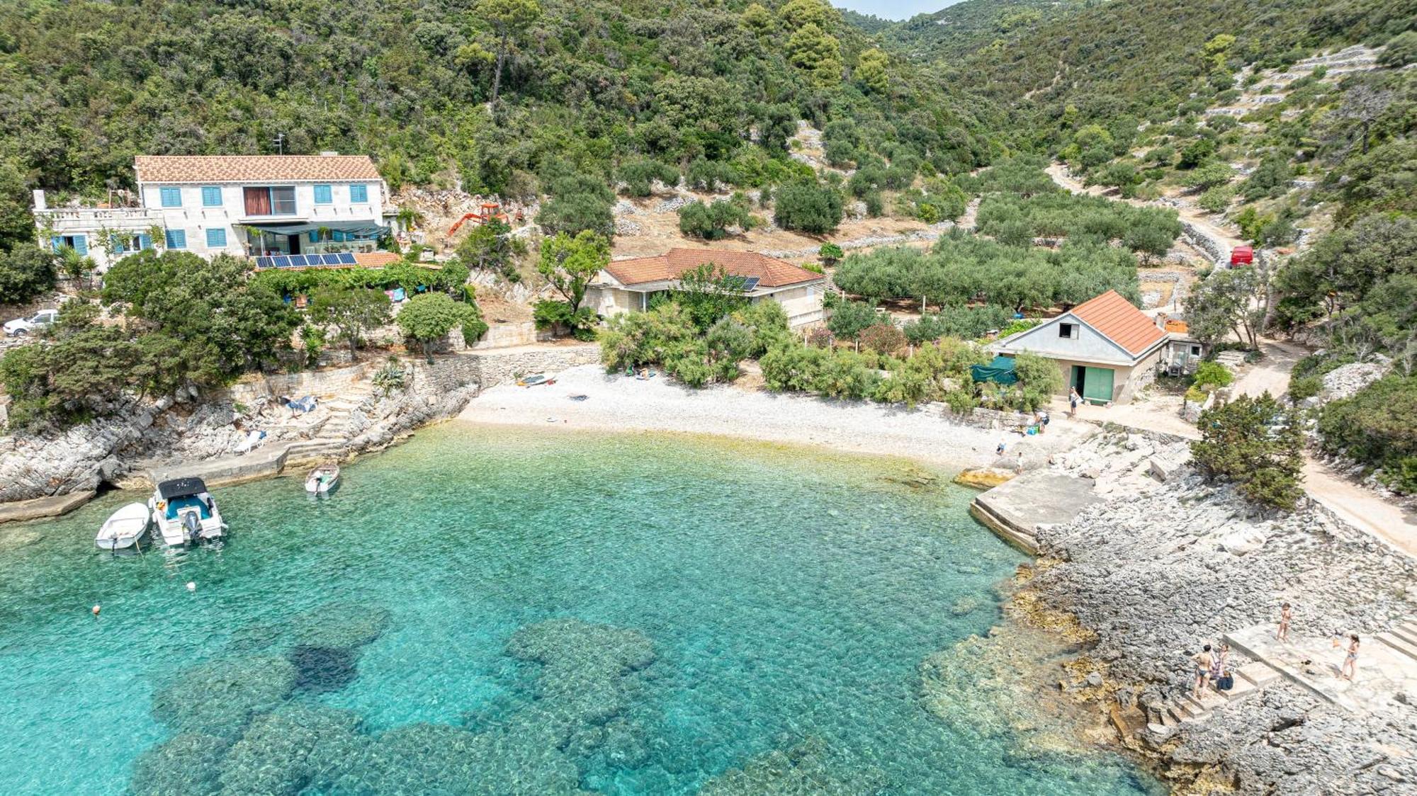 Seaside House For Families With Children Cove Rasohatica, Korcula - 4386 Лумбарда Екстер'єр фото