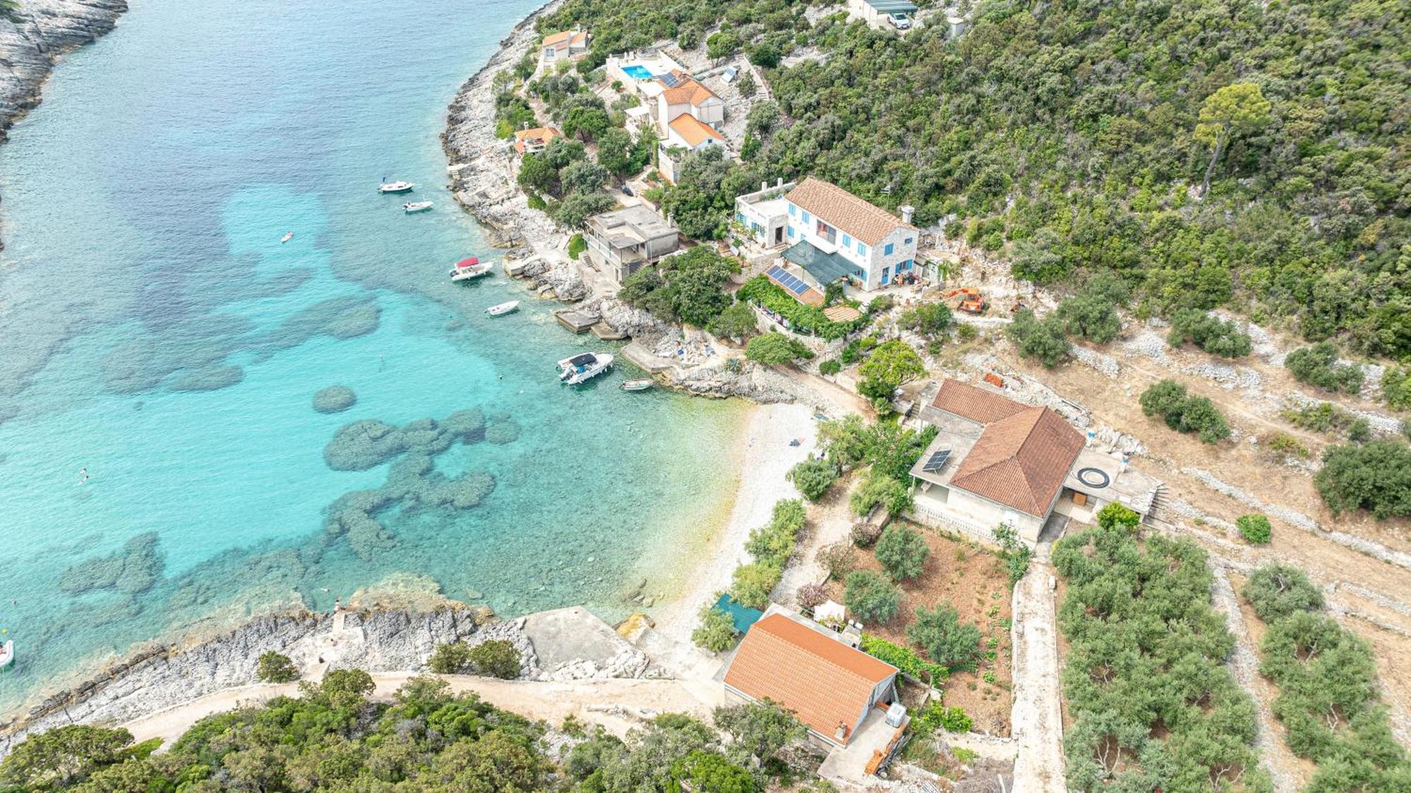 Seaside House For Families With Children Cove Rasohatica, Korcula - 4386 Лумбарда Екстер'єр фото